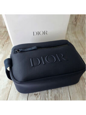 Unisex Dior Toiletry Bag Medium Blue